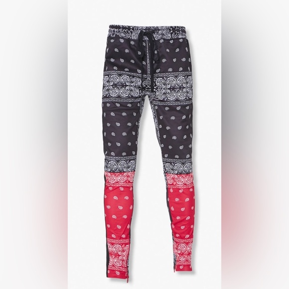 Forever 21 Rebel Minds bandana print tracksuit Sz Large Rebel red / black - Picture 7 of 16